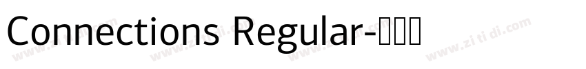 Connections Regular字体转换